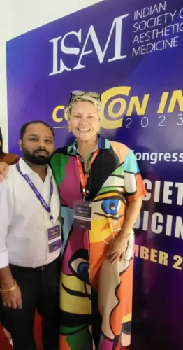 ankesh with colambian doctor