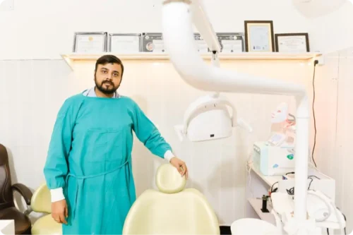 32 stars dental hub dr rohit singh in OT